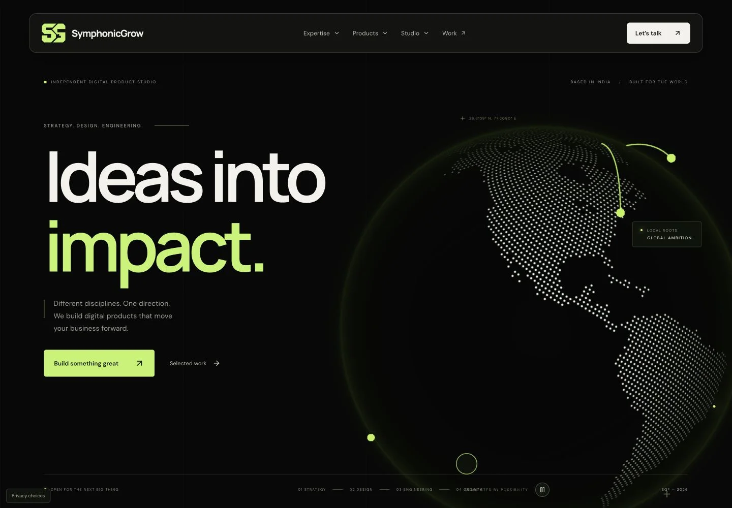 SymphonicGrow official website captured in September 2026
